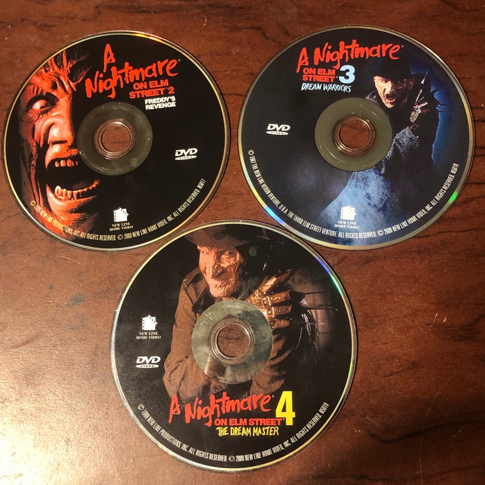a nightmare on elm street DVD bundle